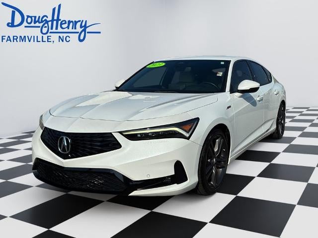 2023 Acura Integra w/A-Spec Technology Package in Black — front three-quarter view