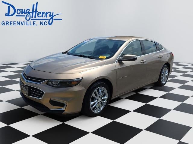 2018 Chevrolet Malibu LT in Sandy Ridge Metallic — front three-quarter view