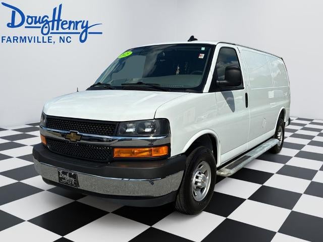 2025 Chevrolet Express Cargo WT in Summit White — front three-quarter view