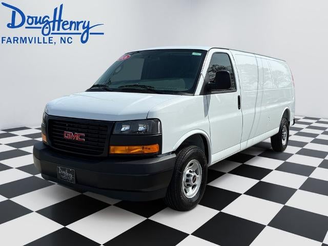 2026 GMC Savana Cargo Work Van in Summit White — front three-quarter view