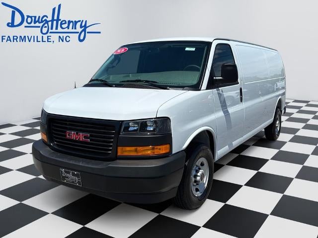 2026 GMC Savana Cargo Work Van in Summit White — front three-quarter view