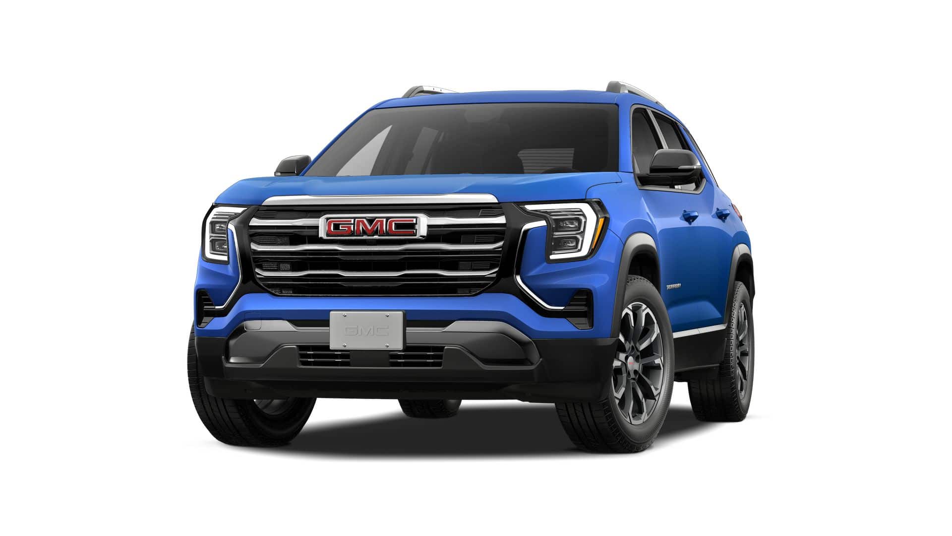 2027 GMC Terrain FWD Elevation in Rapids Metallic — front three-quarter view