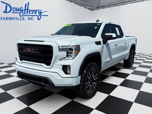 2021 GMC Sierra 1500 Elevation in Summit White — front three-quarter view